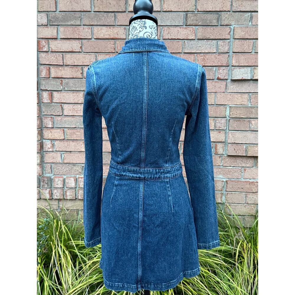 NWT Reformation Jeans Women's Denim Mini Dress Size 4 - Picture 5 of 8